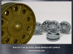 T-34/76 Steel road wheels set (early version) 