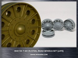 T-34/76 Steel road wheels set (late version) 