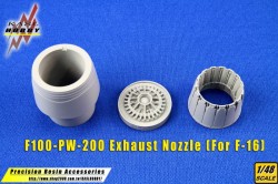 F-16 F100-PW-200/220 Exhaust Nozzle (Hasegawa)