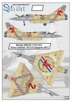 Mirage 2000-5F n°43 2-EJ "Vieux Charles" EC 1/2 Cigognes 2017