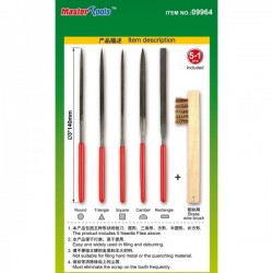 Assorted needle files set (Middle-Toothed 3x140mm)