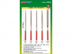 Master Tools: Assorted diamond files set (Grit size150# 3x140mm)