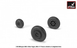 Mikoyan MiG-15bis Fagot (late) / MiG-17 Fresco wheels w/ weighted tires