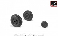 Iljushin IL-2 Bark (late) wheels w/ weighted tires