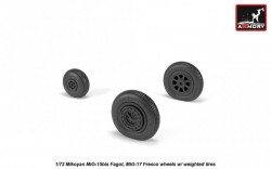 Mikoyan MiG-15bis Fagot (late) / MiG-17 Fresco wheels w/ weighted tires