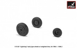 EE "Lightning-II" wheels w/ weighted tires, early
