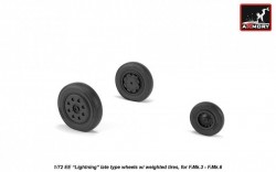 EE "Lightning-II" wheels w/ weighted tires, late
