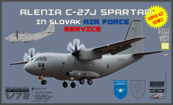 Alenia C-27J Spartan Slovak Airforce Service "Super kit series" + tričko