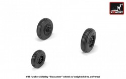 Hawker-Siddeley "Buccaneer" wheels w/ weighted tires, universal