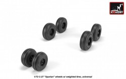 C-27 "Spartan" wheels w/ weighted tires, universal