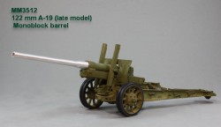 122 mm A-19 (late model). Monoblock barrel