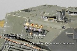 Smoke shell launcher (empty) mid type . For all AFV  based on Leopard 1 and 2, Marder, Luchs, Fuchs 