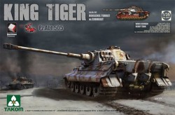 WWII German Heavy Tank Sd.Kfz.182 King Tiger Henschel Turret w/Zimmerit (new track)