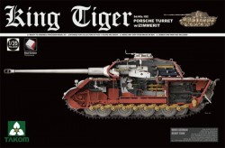 WWII German Heavy Tank Sd.Kfz.182 King Tiger Porsche Turret w/Zimmerit (new track)