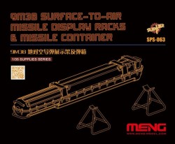 9M38 Surface-to-air Missile DisplayRacks & Missile Container (Resin)
