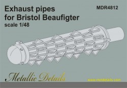 Bristol Beaufighter. Exhaust pipes (Tamiya)