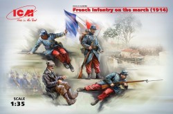 French Infantry on the march (1914) 4 Figure