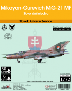 Mikoyan-Gurevich MiG-21 MF Slovak Airforce Service