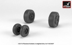 F-4 Phantom-II wheels w/ weighted tires, mid
