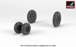 F-4 Phantom-II wheels w/ weighted tires, early