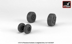 F-4 Phantom-II wheels w/ weighted tires, mid