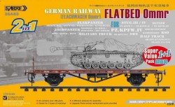 GERMAN RAILWAY FLATBED OMMR (FLACHWAGEN OMMR) VALUE PACK