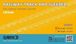 RAILWAY TRACK AND SLEEPER 30,5CM