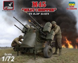M45 Quadmount, US WWII 4x 12.7mm M2HB Turret on M20 trailer, plastic kit w/ PE parts