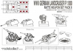 WWII Germany landcruiser p.1000 ratte weapon set pack II