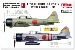 IJN 12-shi Carrier-Based Fighter & Zero Fighter Model 11 (2 kits)