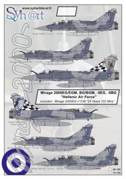 Mirage 2000EG/EGM, BG/BGM, -5EG, -5BG "Hellenic Air Force"