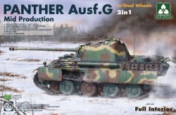 German medium Tank Panther Ausf.G Mid production w/Steel Wheels 2in1