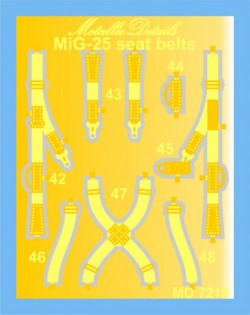 MiG-25. Seat belts