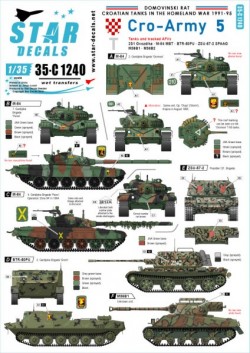 Cro-Army # 5. Croatian tracked AFVs and tanks 1991-93.