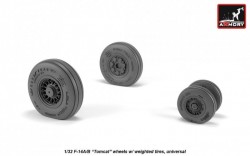 F-14 Tomcat early type wheels w/ weighted tires