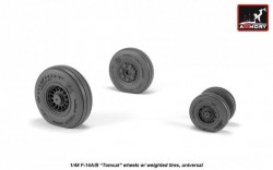 F-14 Tomcat early type wheels w/ weighted tires