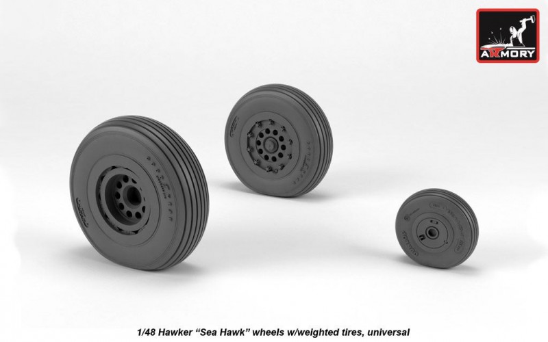 Hawker Sea Hawk wheels w/ weighted tires