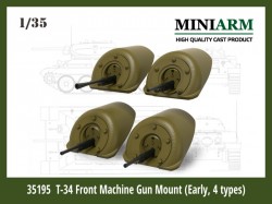 Т-34 Front Machine Gun Mount (4 type) set #1