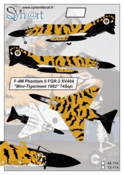 F-4M Phantom II FGR.2 XV404 "Tigermeet 1992" 74Sqn
