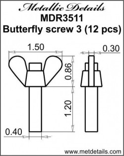 Butterfly screw 3
