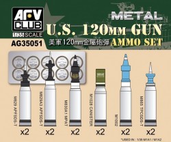US M1A1/M1A2 M256 120mm Ammo set (Aluminum)