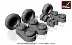 Hawker-Siddeley "Harrier" FA.2 wheels, weighted