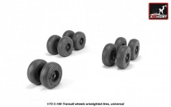 C-160 Transall wheels w/weighted tires