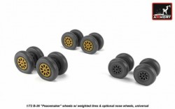Boeing B-36 Peacemaker wheels w/ weighted tires