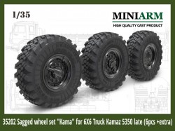 Sagged wheel set "Kama" for 6X6 Truck Kamaz -5350 (6pcs )