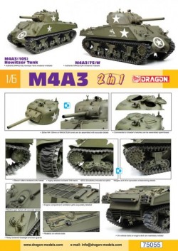 M4A3 105mm Howitzer Tank / M4A3(75)W (2 in 1)