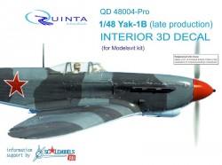 Yak-1B (late production) Interior 3D Decal