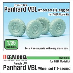 French Panhard VBL Sagged Wheel Set 1 for Tiger Model 