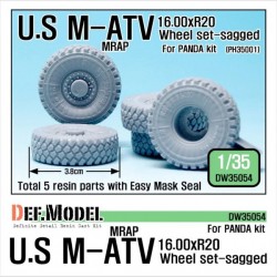 US MATV MRAP Big Sagged Wheel Set for Panda 