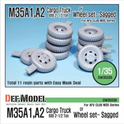 US M35 Cargo Truck Gy Sagged Wheels 